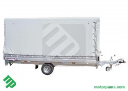 PT15 con centinatura smontabile e telone in PVC personalizzabile